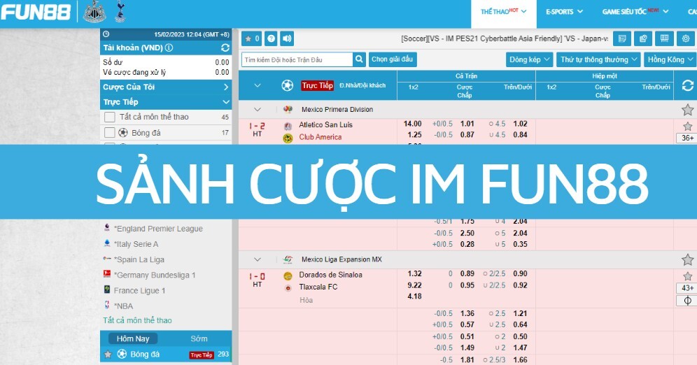 Sảnh cược IM Fun88