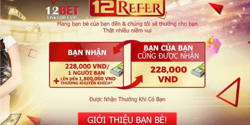 Điều kiện quan trọng khi tham gia 12REFER tại 12BET