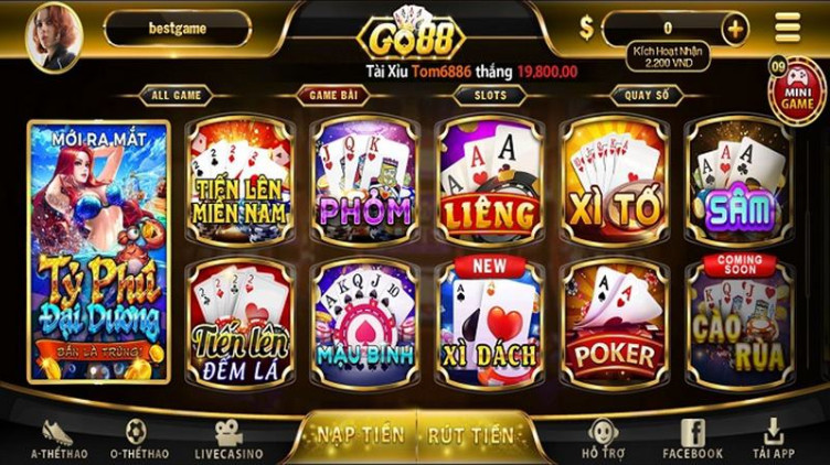 Go88 mệnh danh thiên đường giải trí game bài chất lượng